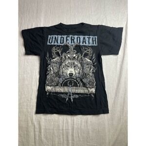 Underoath Concert T-Shirt Black Small Illuminatour US Summer Tour 2011 Metalcore